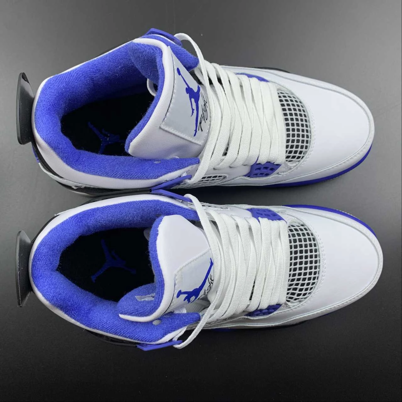Air Jordan 4 Retro ??Motorsport?? Racing Blue 308497-117 Foot Wellness