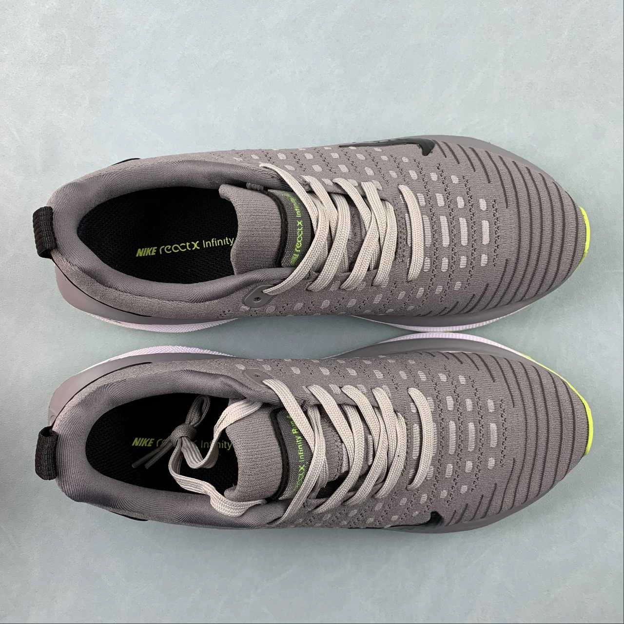 Sweat Resistant tie - dye - design shoes Nike ReactX Infinity Run 4 Gray Black Green DR2665-002