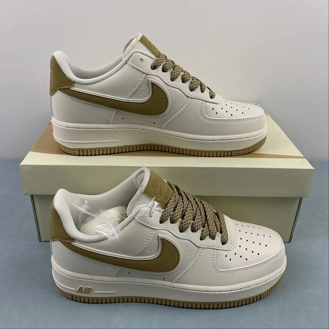 Quick Transition Comfort Ankle Air Force 1 07 Low Khaki Off White GL6835-002