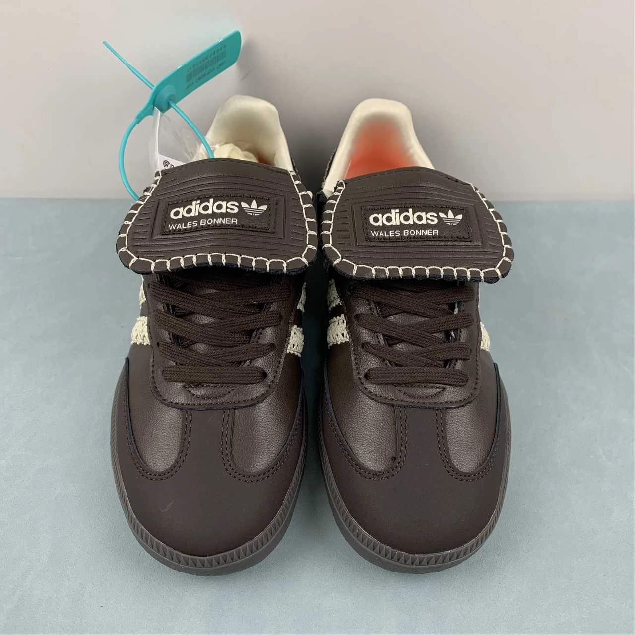 Adidas Samba Wales Bonner Core Black Cream White FX7517 Lightweight Construction Leather   upper