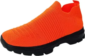 Ladmiple Walking Shoes Women Arch Support Slip On Sneakers Casual Athletic Gym Comfort Fashion Tennis Running Sneakers