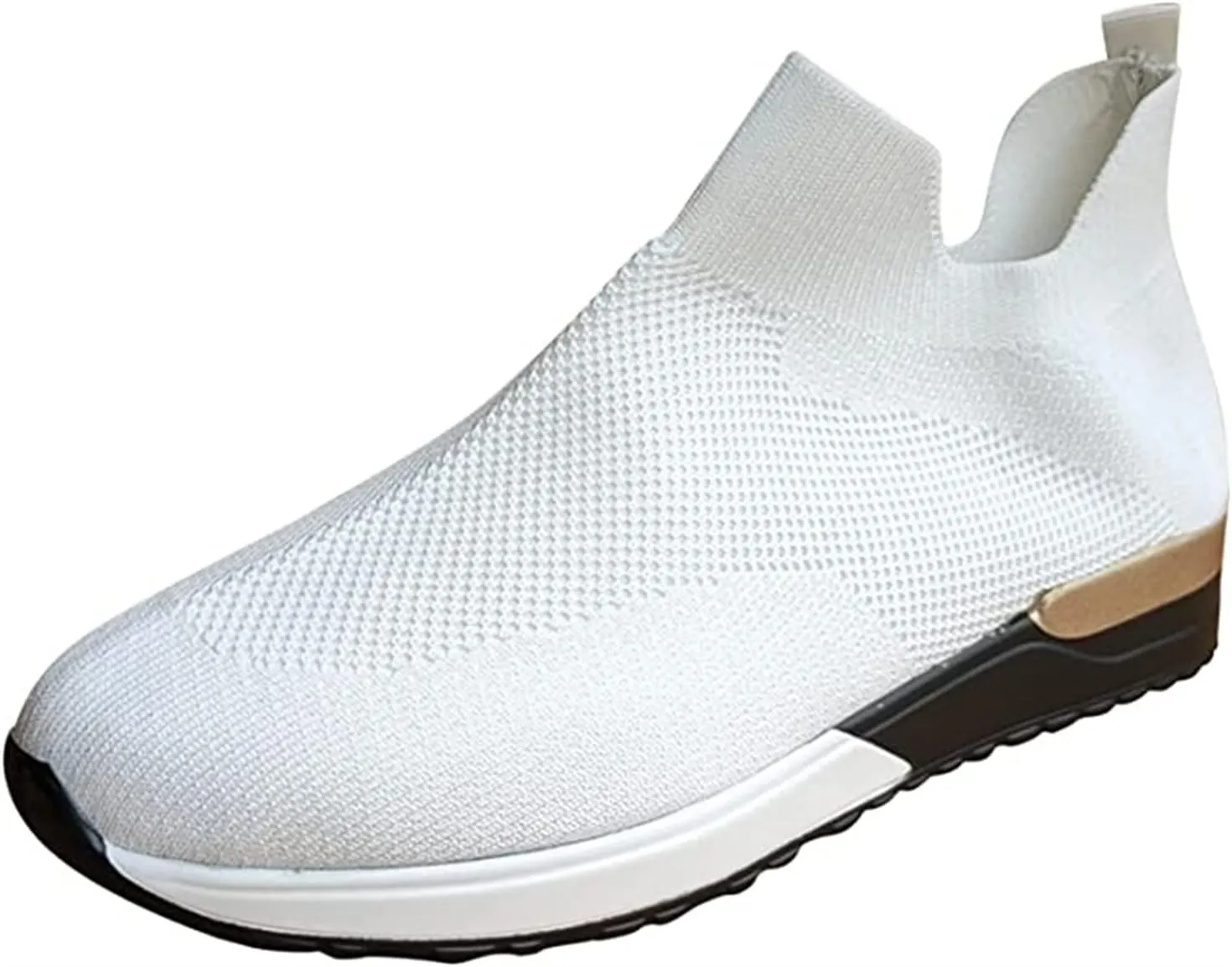 Ladmiple Walking Shoes Women Arch Support Slip On Sneakers Lightweight Running Jogging Sneakers Casual Athletic Tennis Shoes