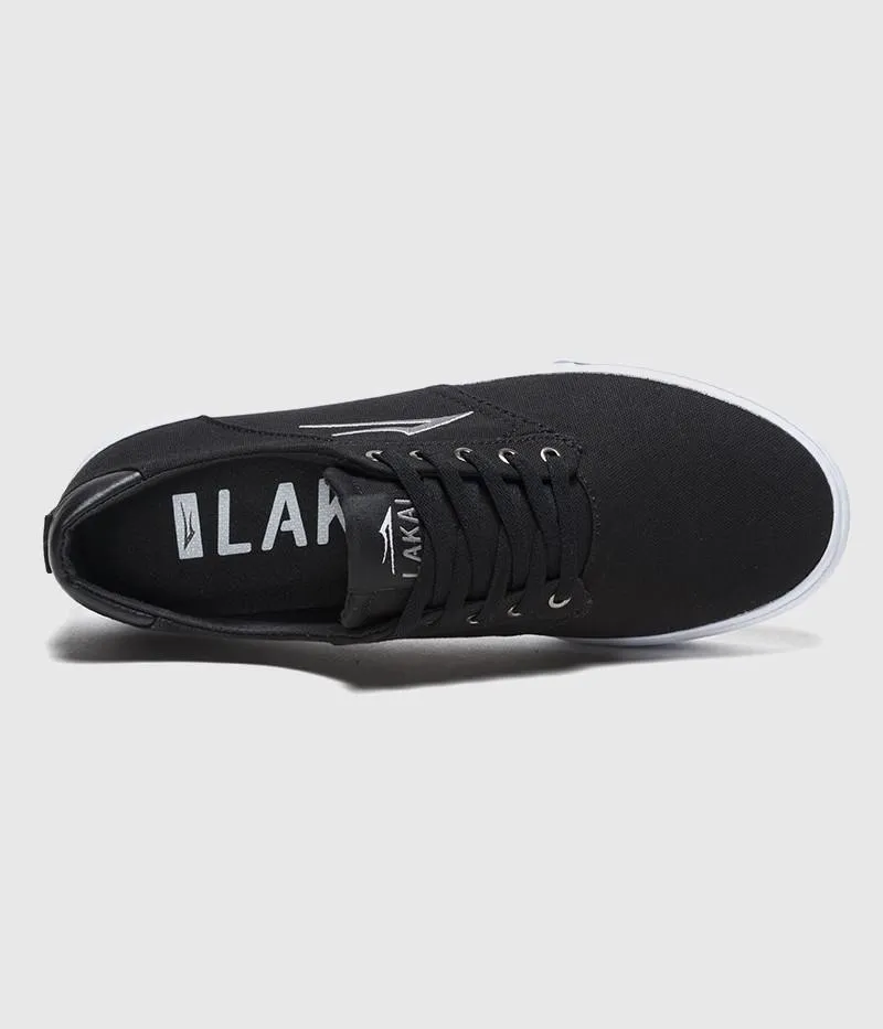 Lakai Porter Skate Shoes Black Canvas