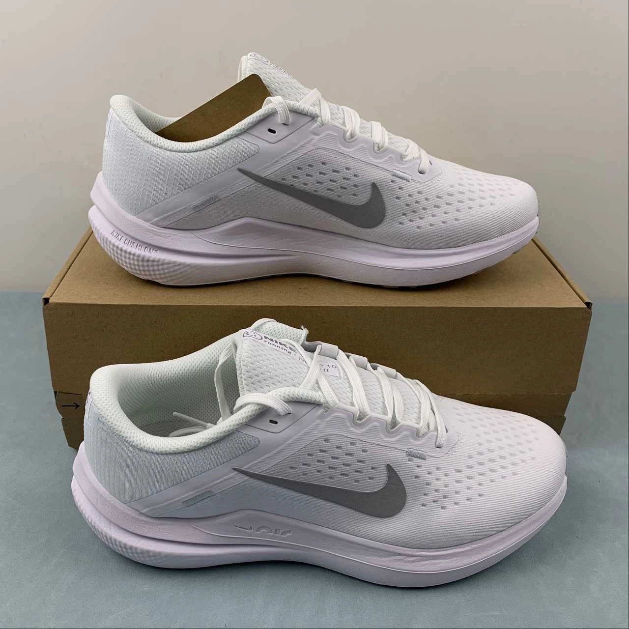 Air Winflo 10 White Wolf Grey DV4022-102 Core Movement Smooth Soles