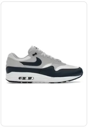 Nike Air Max 1 Essential Summit White Armory Navy lace - up