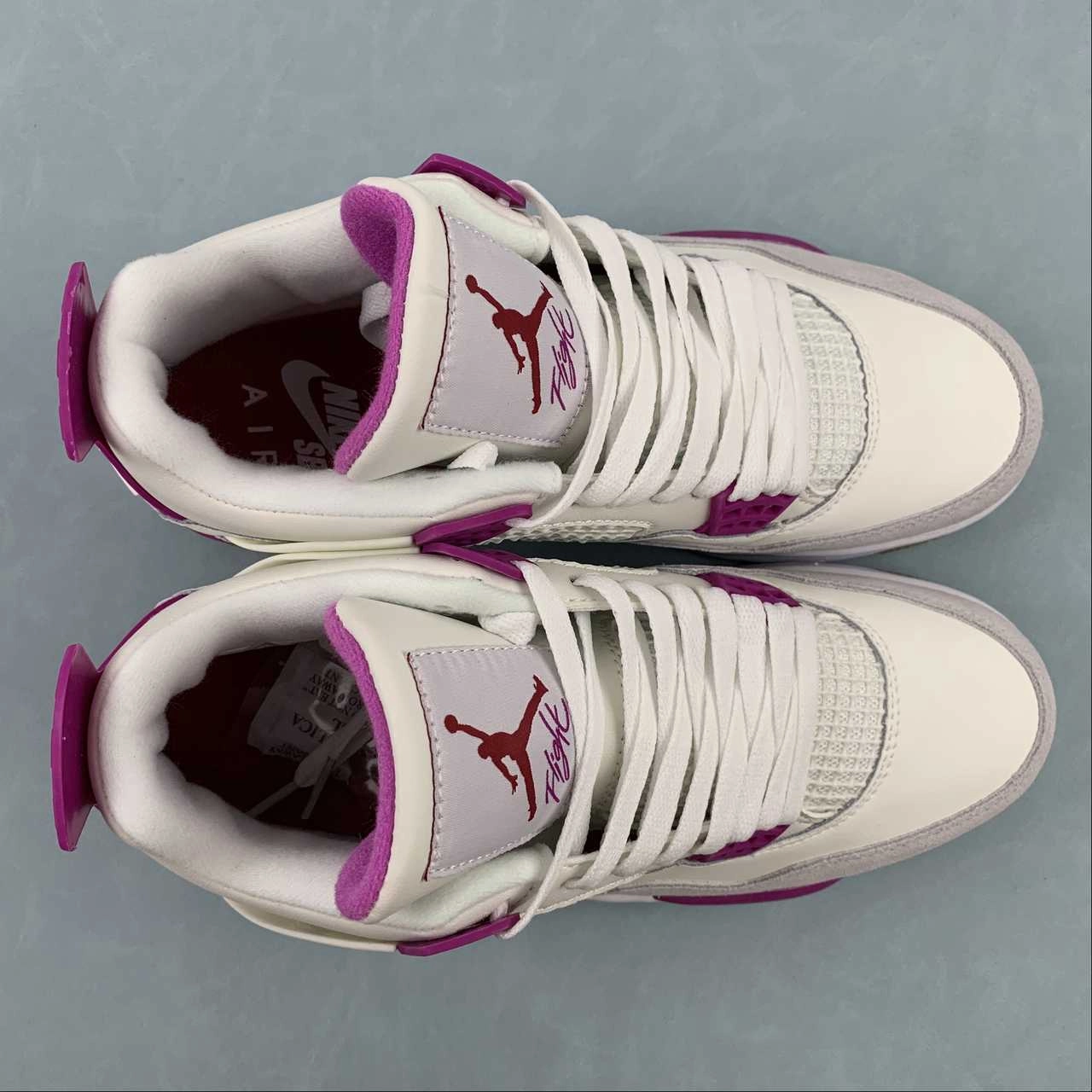 Layered Comfort Agile Walk SB x Air Jordan 4 Retro Sapphire White Purple Grey DR5415-105