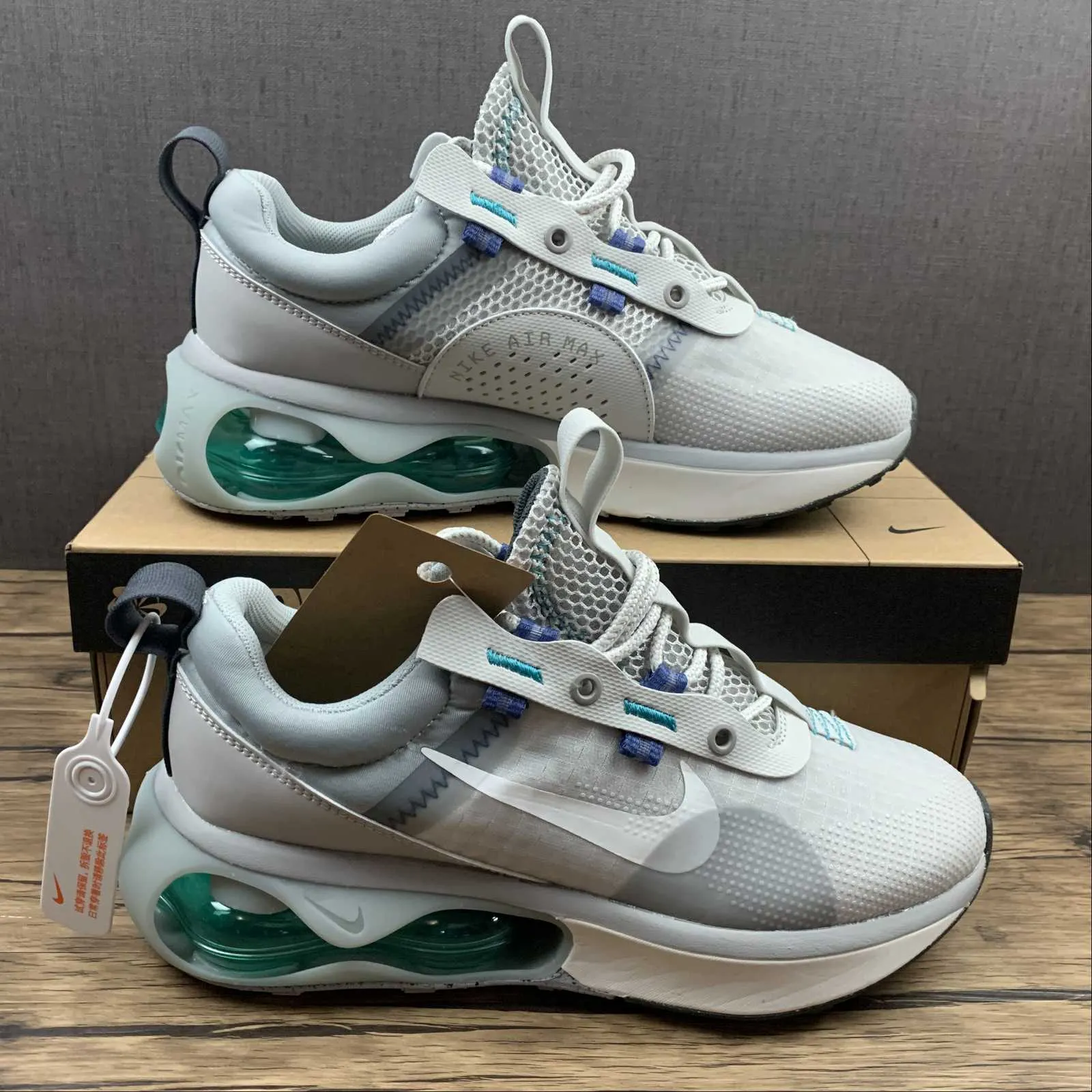 race - day shoe preparedness Air Max 2021 Photon Dust Clear Emerald Grey Fog Summit White DA1925-003