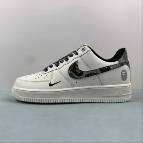Air Force 1 07 Low BAPE Off White Grey PF9055-761 Stylish Appeal Carefree Day