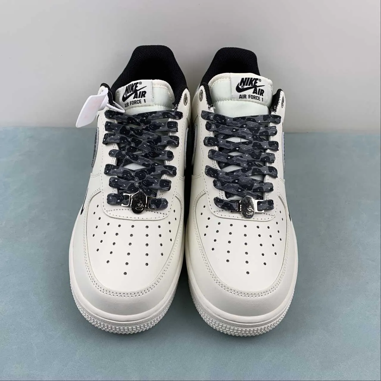 Air Force 1 07 Low BAPE Off White Grey PF9055-761 Breathable Linings Foot Freedom