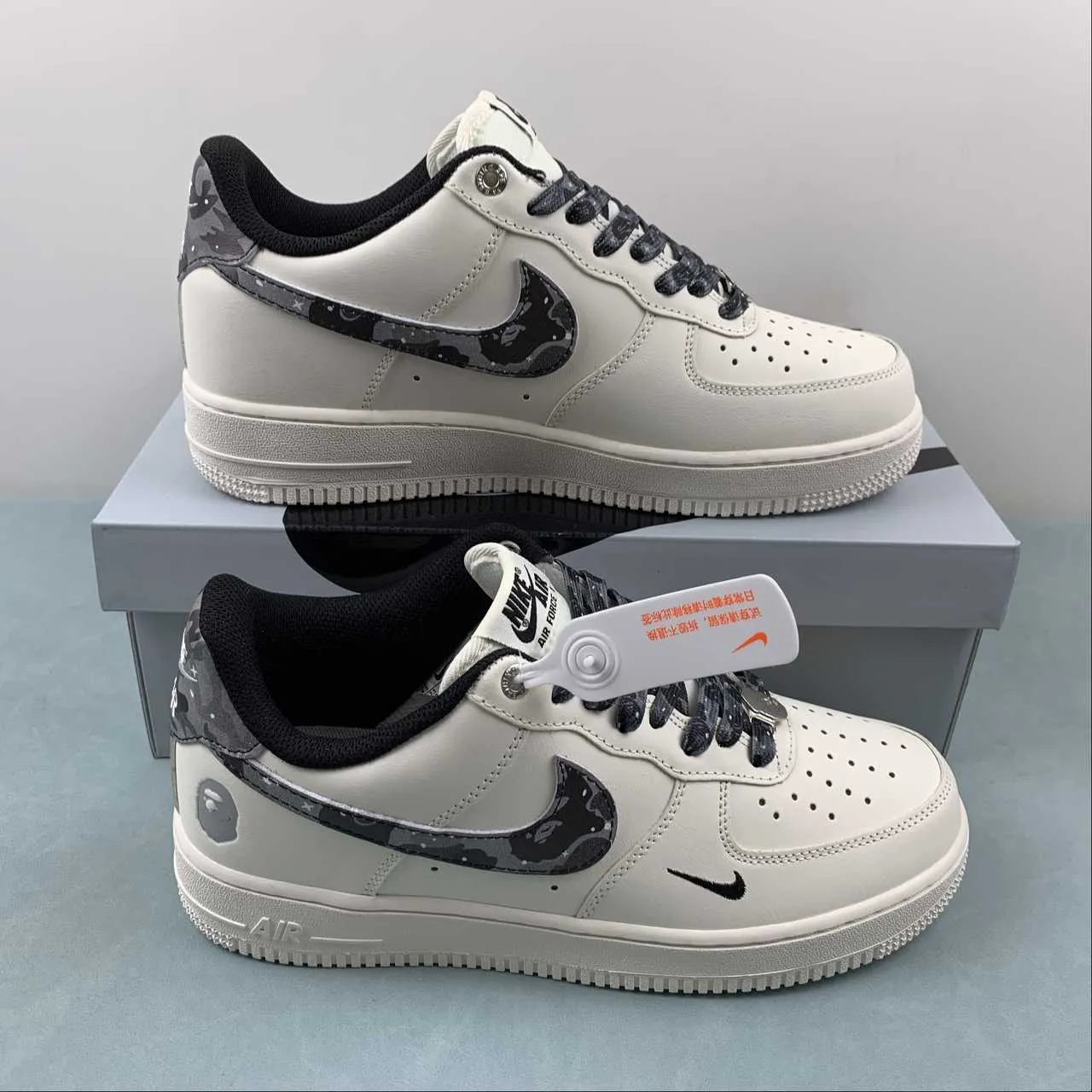 Air Force 1 07 Low BAPE Off White Grey PF9055-761 Modern Design