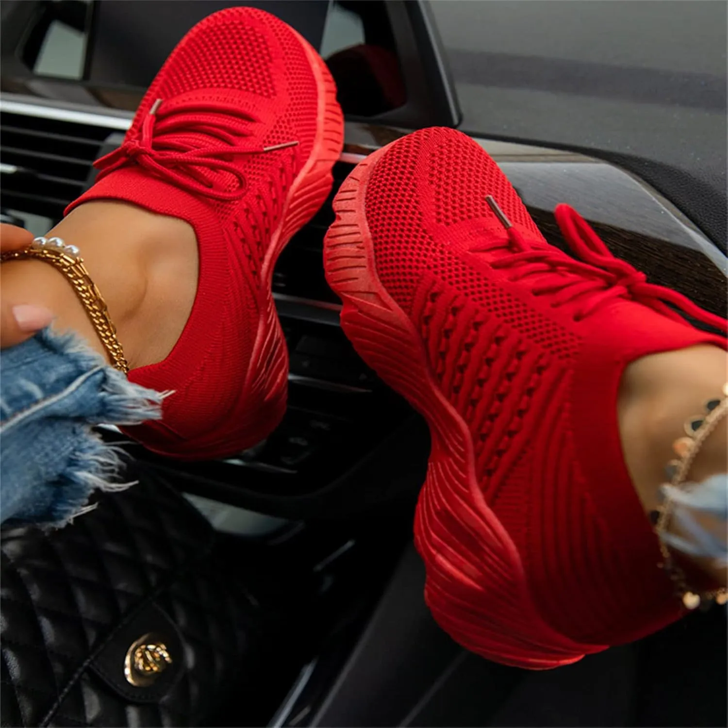 Lausiuoe Running Shoes For Women Arch Support Lightweight Tennis Shoes Non Slip Gym Workout Breathable Walking Sneakers