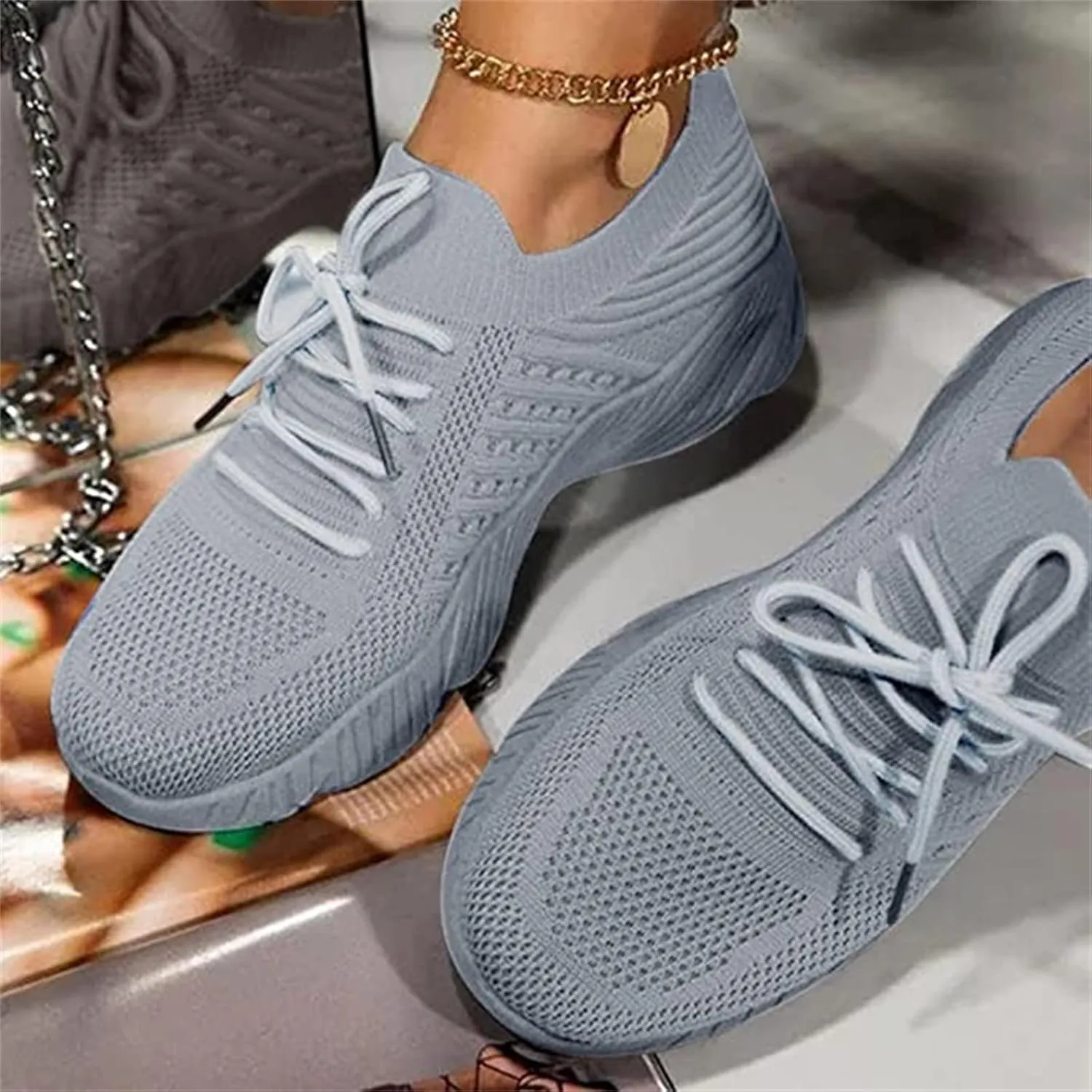 Lausiuoe Running Shoes For Women Arch Support Lightweight Tennis Shoes Non Slip Gym Workout Breathable Walking Sneakers