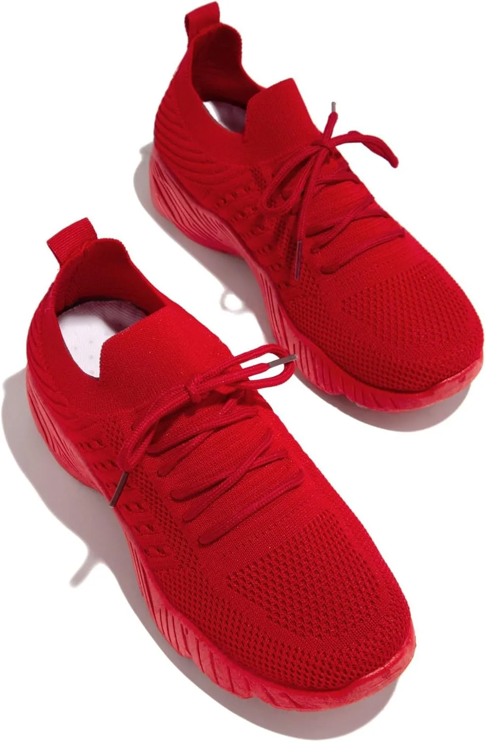 Lausiuoe Running Shoes For Women Arch Support Lightweight Tennis Shoes Non Slip Gym Workout Breathable Walking Sneakers