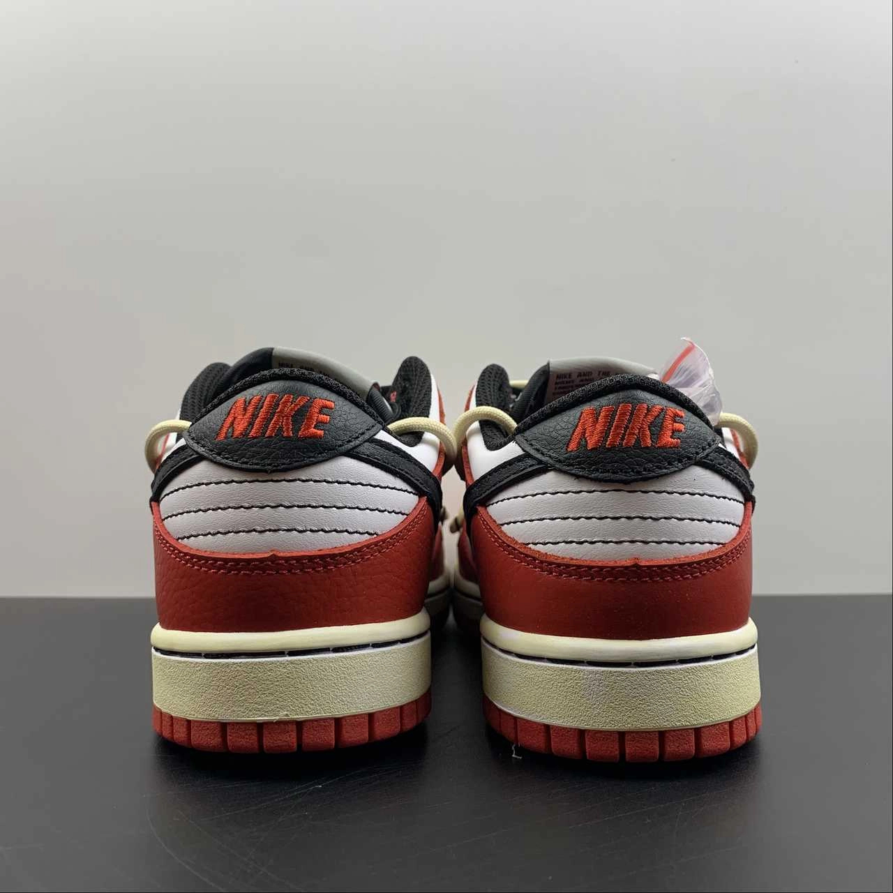 SB Dunk Low Chicago Bulls Deconstructed DD3363-100 Abrasion Resistant Materials Effortless Walk
