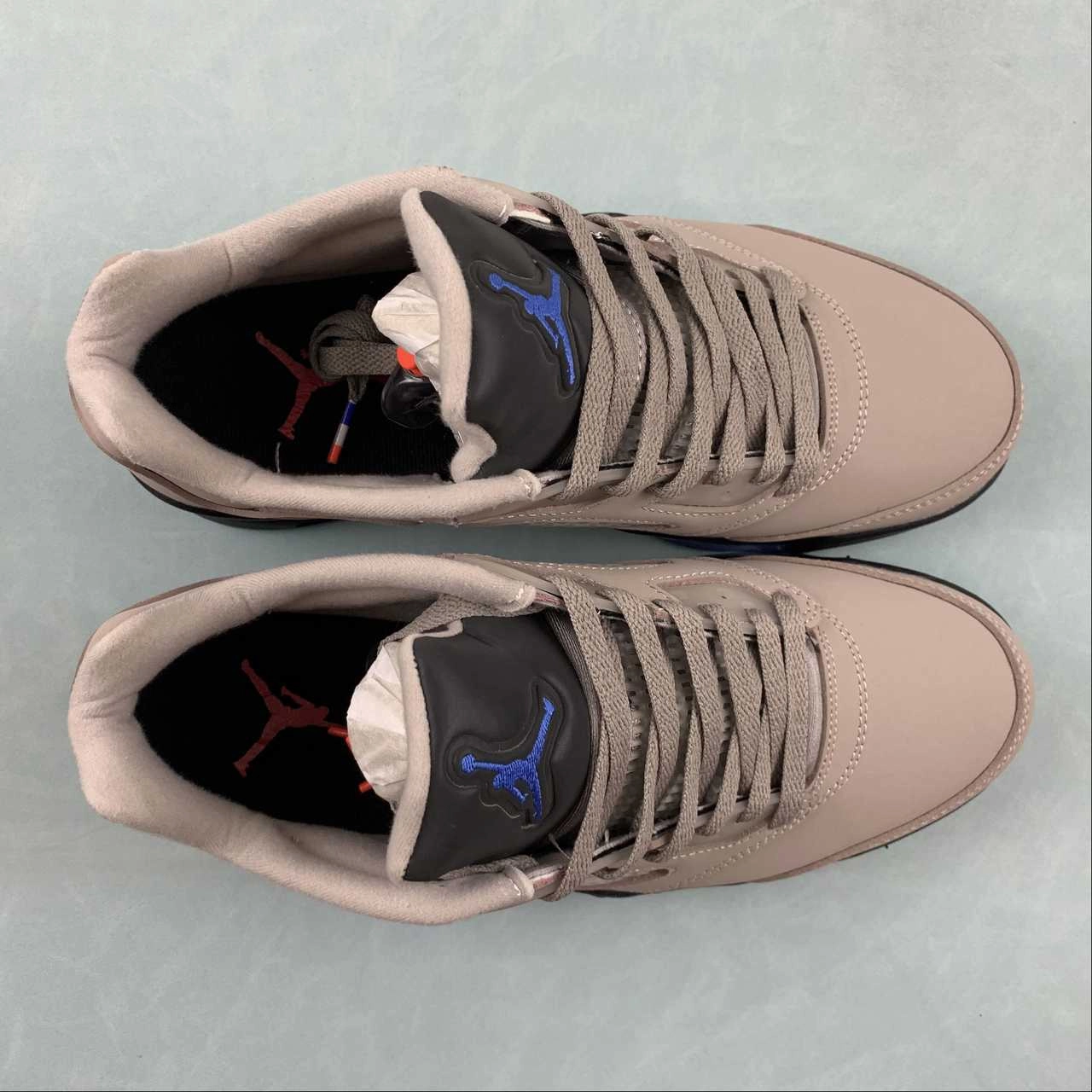 Anti Odor Treatment Air Jordan 5 Retro Low Pumice Game Royal Black Plum Eclipse x PSG DX6325-204