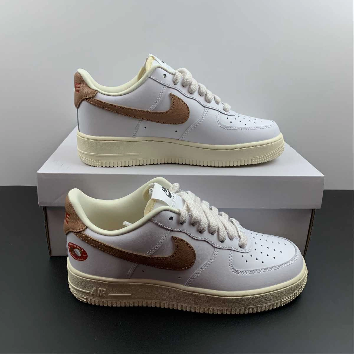 Air Force 1 Low White Archaeo Brown Coconut Milk DJ9943-101 Relaxed Feel