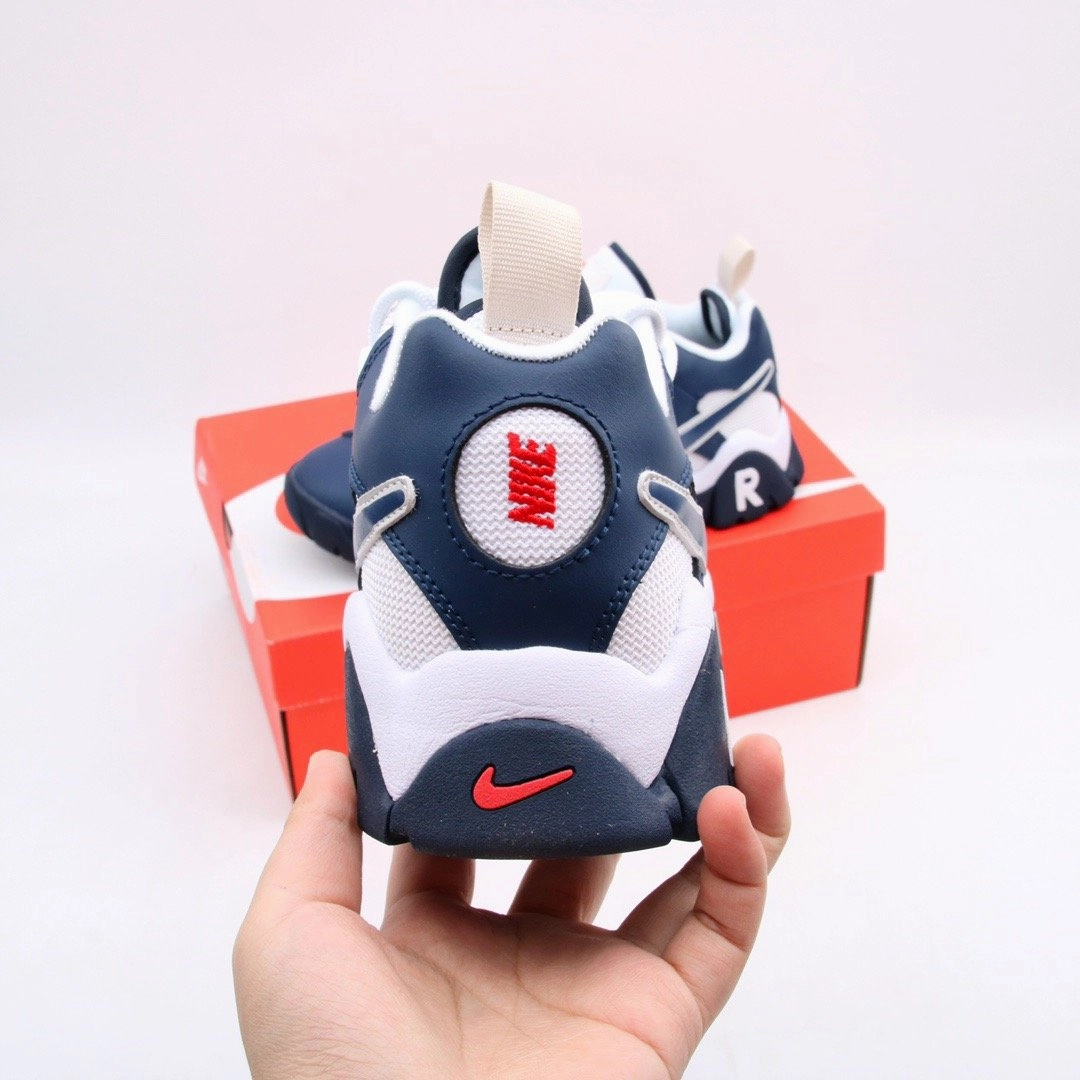 joggers' requirement Shock Resistance Air Barrage Low White Blue CD7510-100