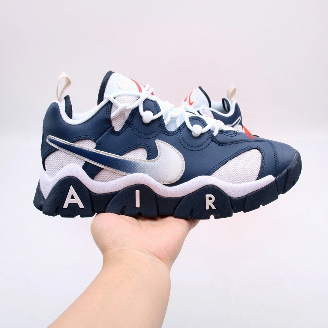 Air Barrage Low White Blue CD7510-100 workout running wear Minimalist