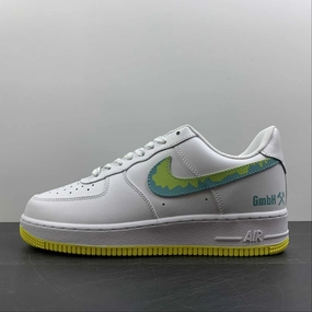Air Force 1 Low White Ligth Green Tick Yellow AF1234-001 Light Fit