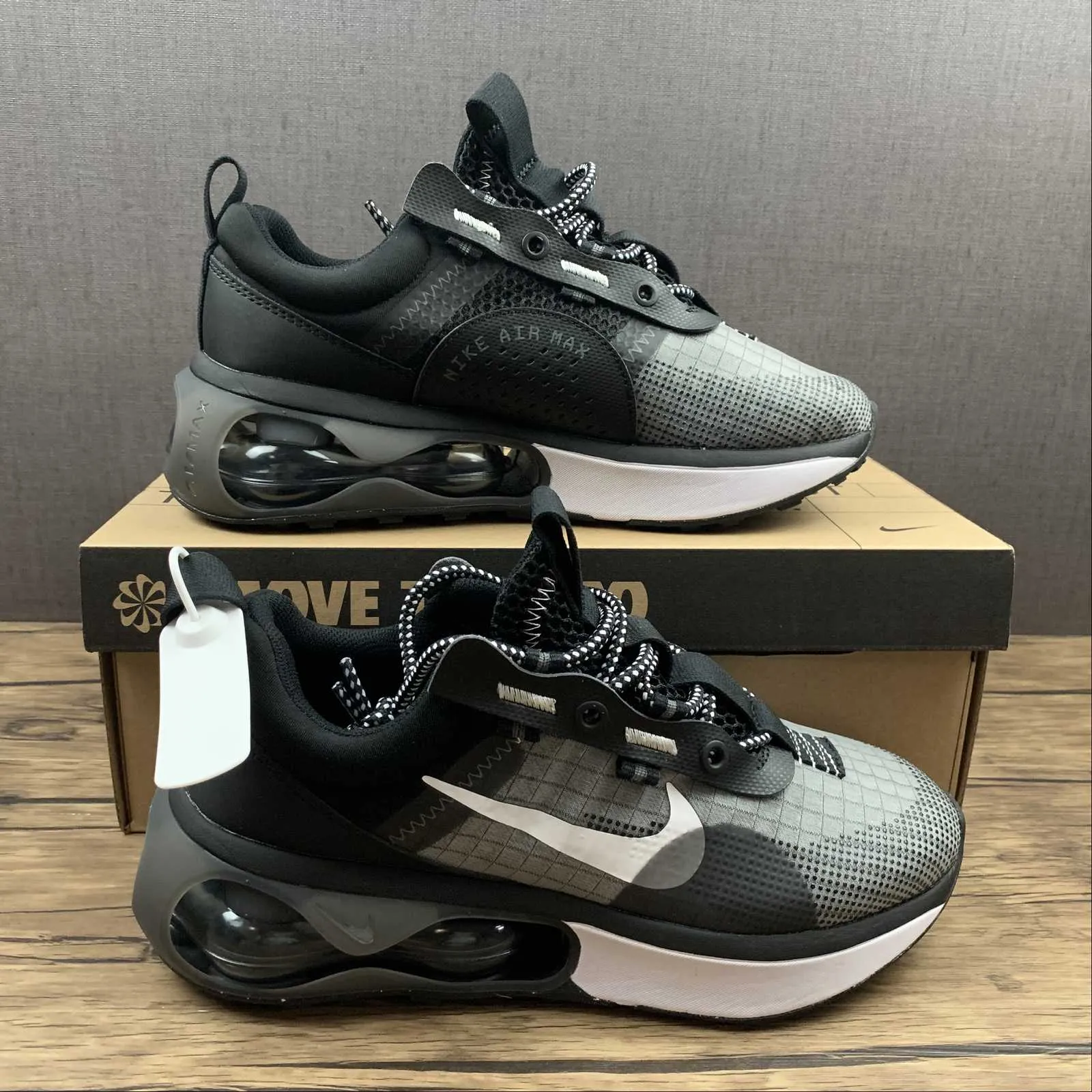 Air Max 2021 Black Iron Gray White DA1925-001 warm - up running waterproof - construction - reliability shoes