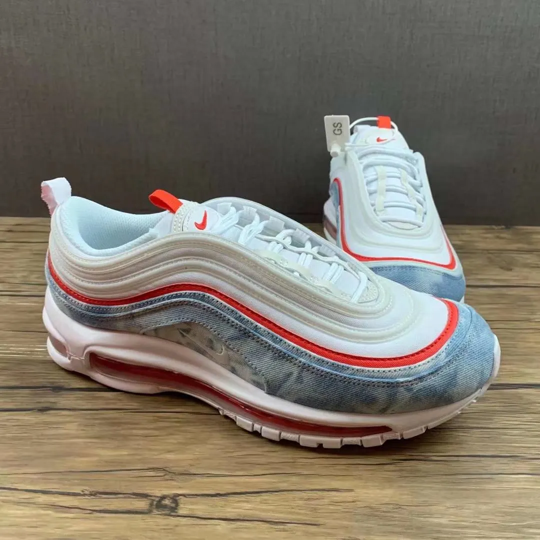 enjoyable running experience running in a bascule bridge area shoes Air Max 97 Washed Denim White Red Blue DV2180-900