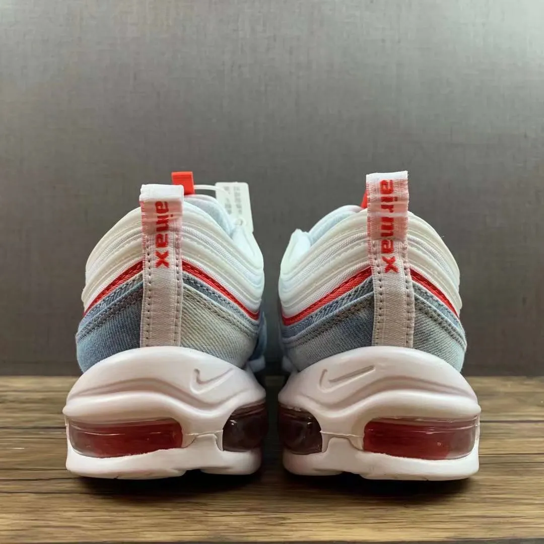 budget - friendly price shoes dance - shoes Air Max 97 Washed Denim White Red Blue DV2180-900