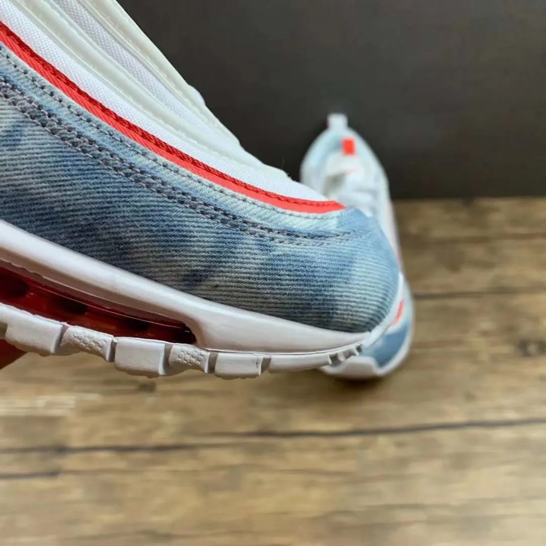 Air Max 97 Washed Denim White Red Blue DV2180-900 lace - up shoes