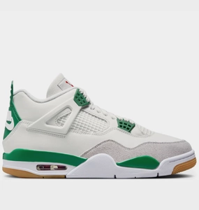 Quick Release Tongue All Terrain Shoes Nike Air Jordan 4 Retro SB Pine Green