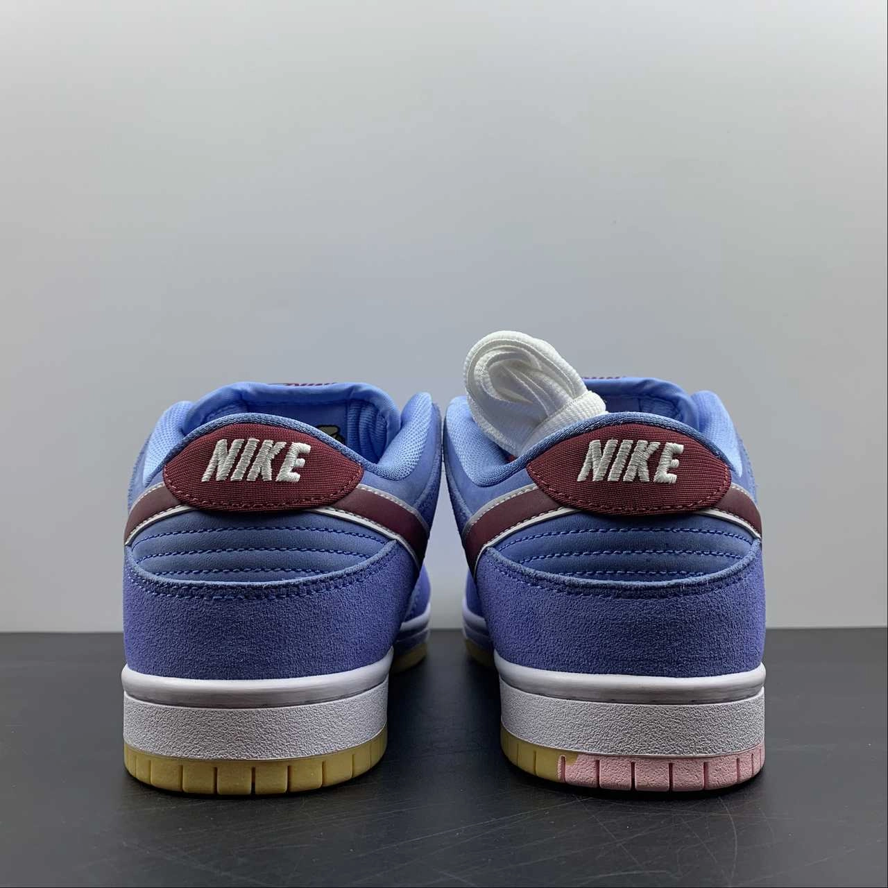 SB Dunk Low PRM Valor Blue Team Maroon Stable Heel Counter Fashion Rush