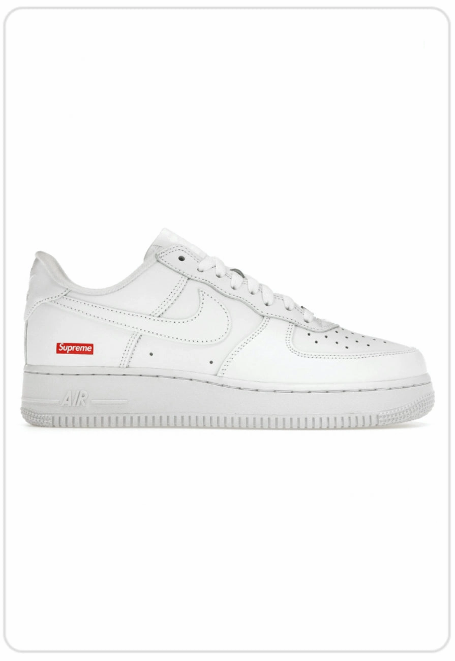 Nike Air Force 1 Low Supreme White Silent Step On Trend