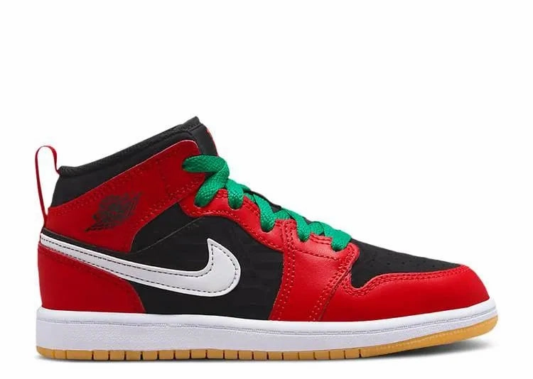 Air Jordan 1 Mid Christmas (PS) Smart Chic Wide Toe Box Design