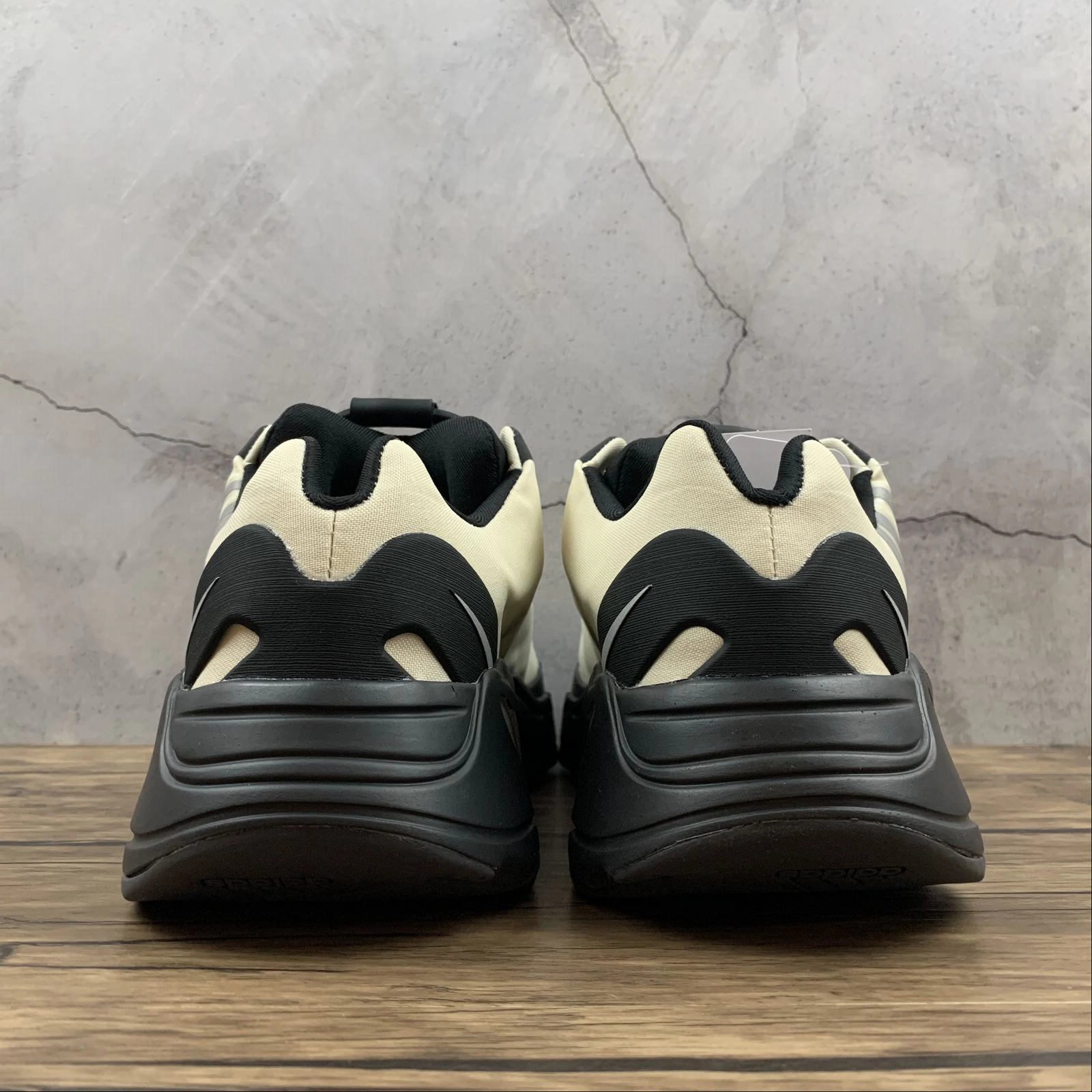Adidas Yeezy Boost 700 MNVN Beige Black FY3729 logo - buttoned shoes Shock-absorbing