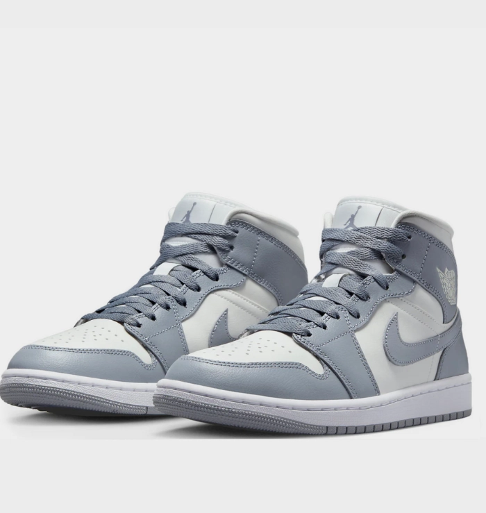 Nike Air Jordan 1 Mid Stealth (W) Slip Resistant Sole Upgraded wear
