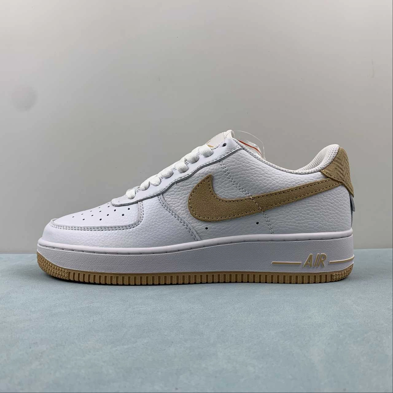 Stretchable Air Force 1 07 Low Khaki White CN2873-103
