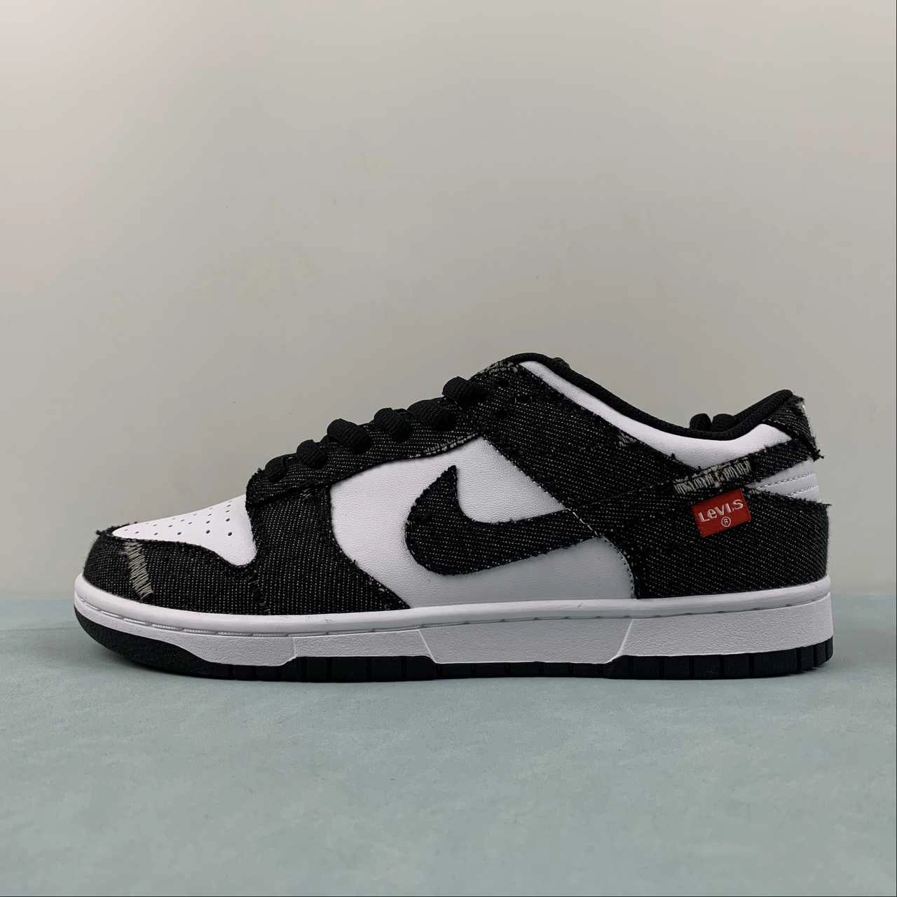 Neutral Stability Base Modern Form SB Dunk Low Levis Denim Black White Red LE0021-006
