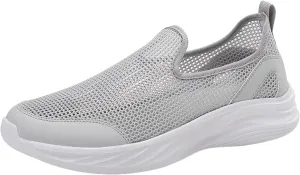 Lightweight Diabetic Shoes for Men Lightweight Breathable Walking Shoe Gym Tennis Soft Flat Soled Elderly Shoes