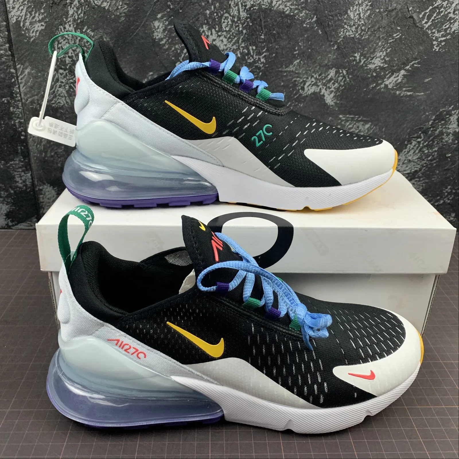 Air Max 270 BG GEL Black-Yellow CN7078-071 Marathon Gear