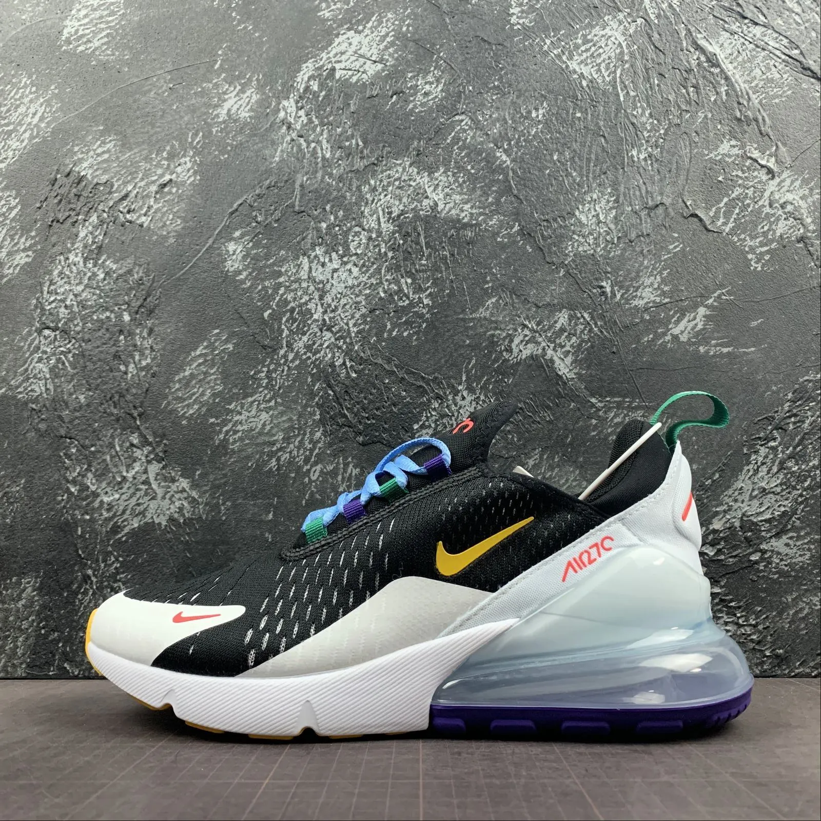uniqueness - brand shoes Air Max 270 BG GEL Black-Yellow CN7078-071