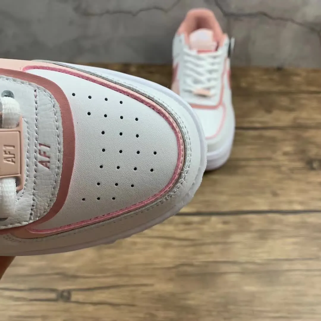 Air Force 1 Shadow White Pink CJ1641-101 Rain Hike Long distance