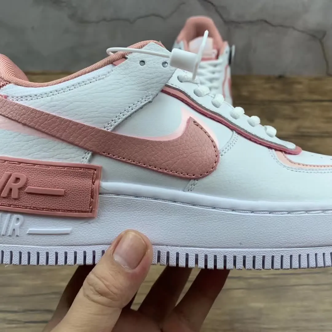 hypoallergenic Air Force 1 Shadow White Pink CJ1641-101