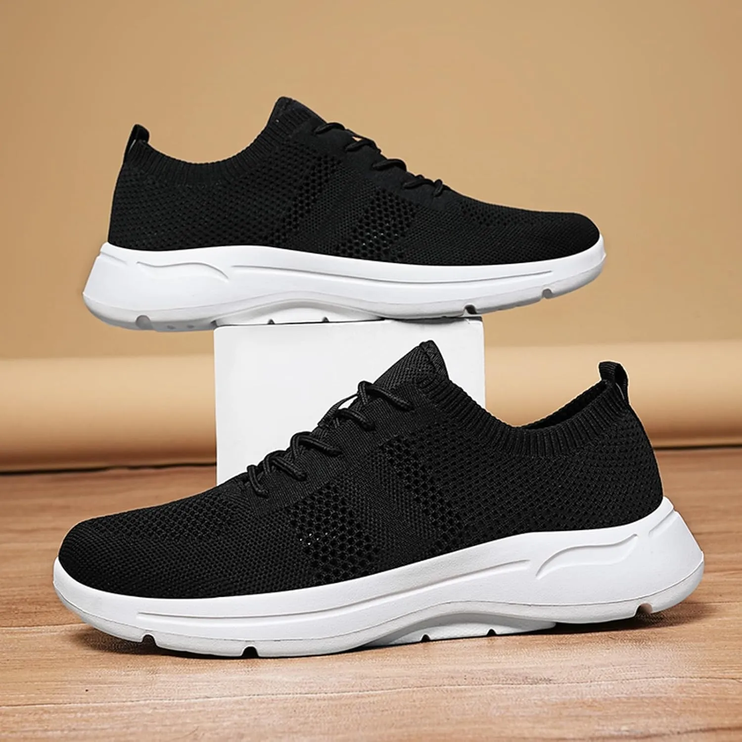 Lightweight Non Slip Sneakers for Men Slip On Lightweight Breathable Fashion Sneaker Lightweight Barefoot Shoes