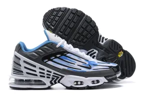 Air Max Plus 3 White Wolf Grey Sky Blue Black CM9097-100 Soft - landing weekend running shoe time frame