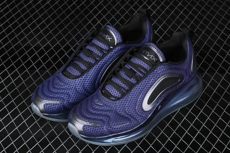 neoprene running shoes high - jump shoes Air Max 720 Black Metallic Silver AO2924-001