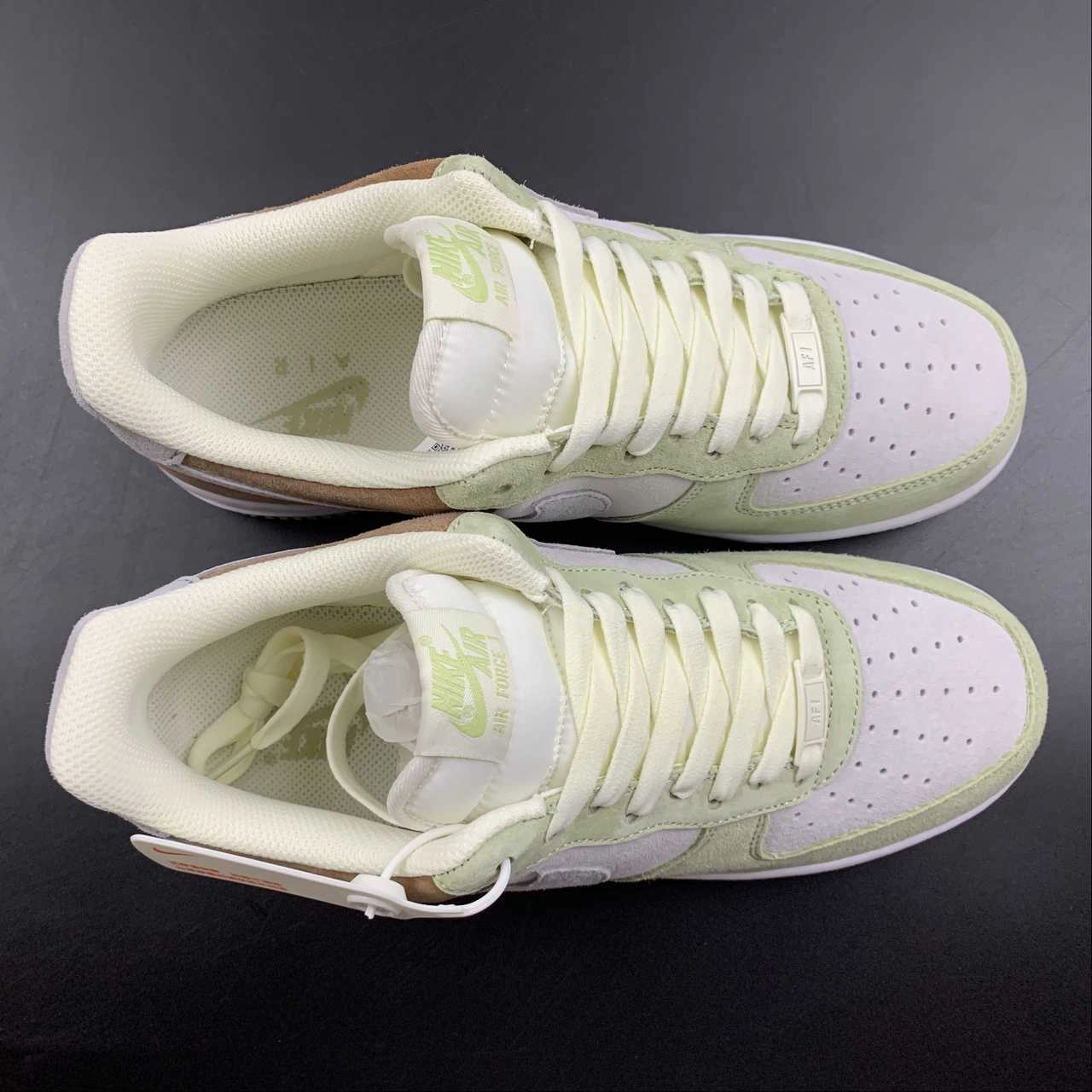 Air Force 1 07 Low White Light Green Grey Brown DL5819-618 Uni Life Stable Step