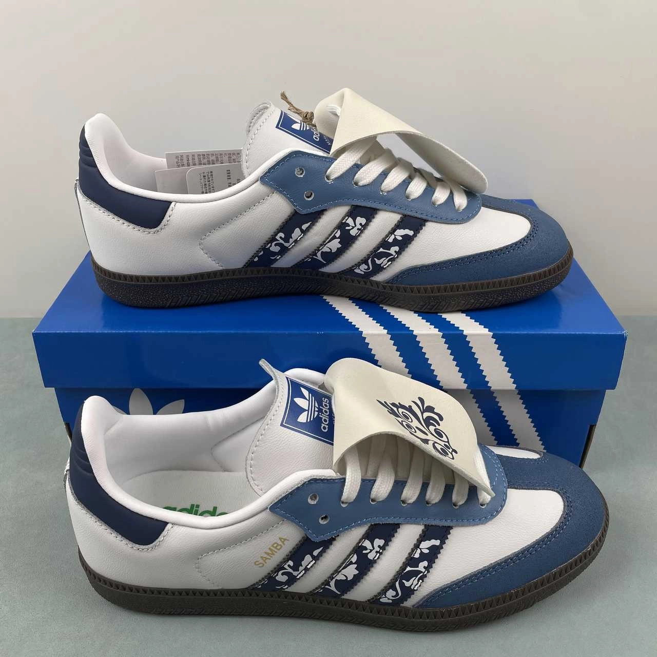 Creek Walk Adidas Samba StevenCustomizer Blue Navy IG1024