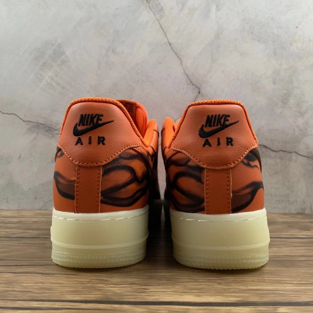 Relax Wear Jogging Ease Air Force 1 07 Low Orange Skeleton Black CU8067-800