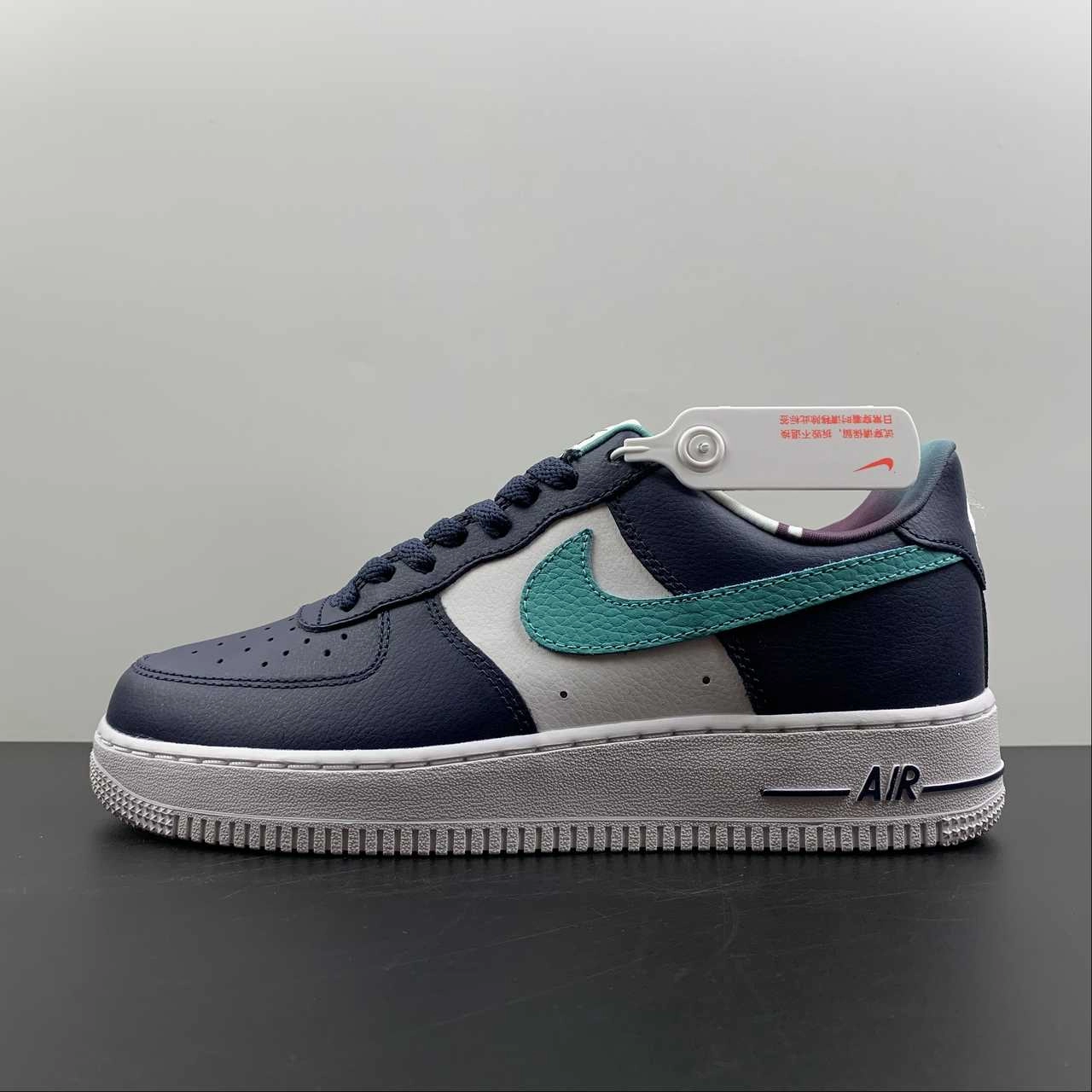 Soft Sole Shoes Air Force 1 07 LV8 EMB Thunder Blue White DM0109-400