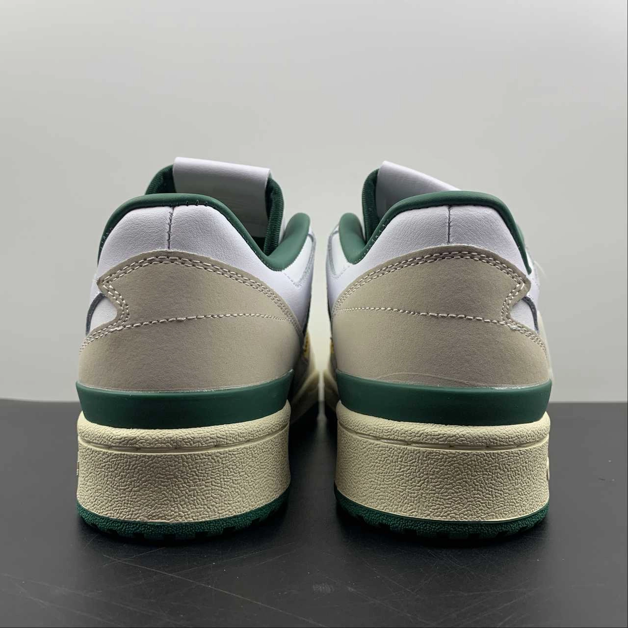 Adidas Forum 84 Low END ??Varsity?? White Off White Green HR1527 Foot Tech