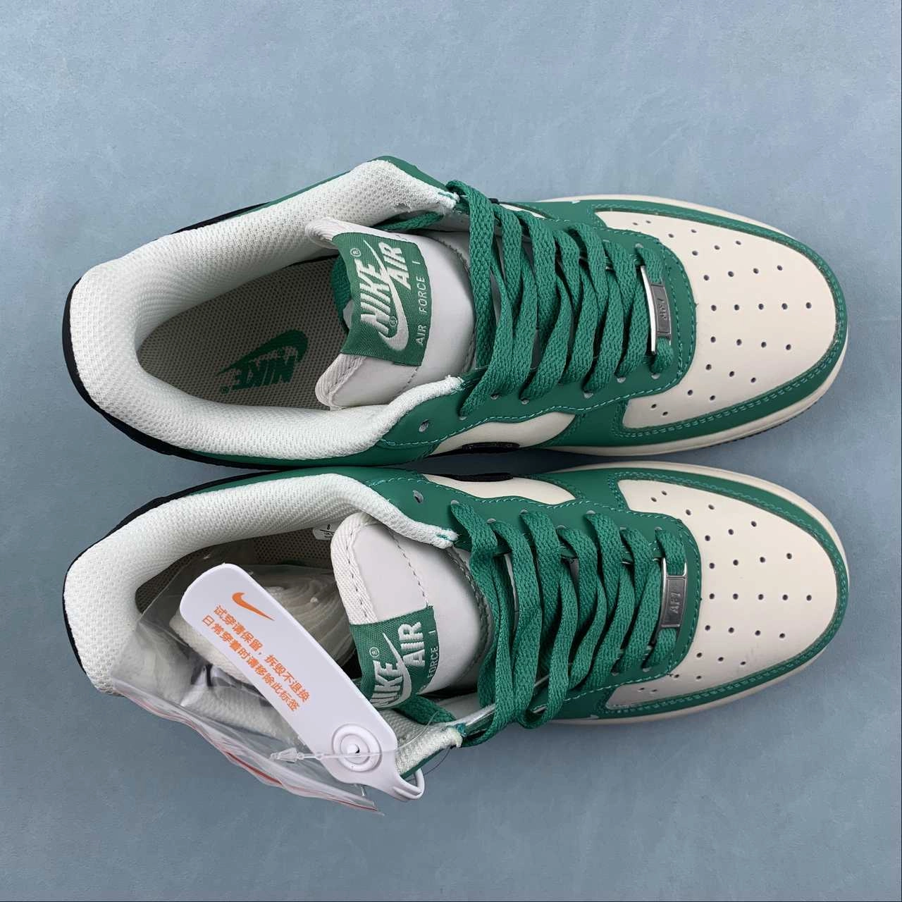 Air Force 1 07 Low BURBERRY Beige White Green Black BS9055-708 Kids Pick