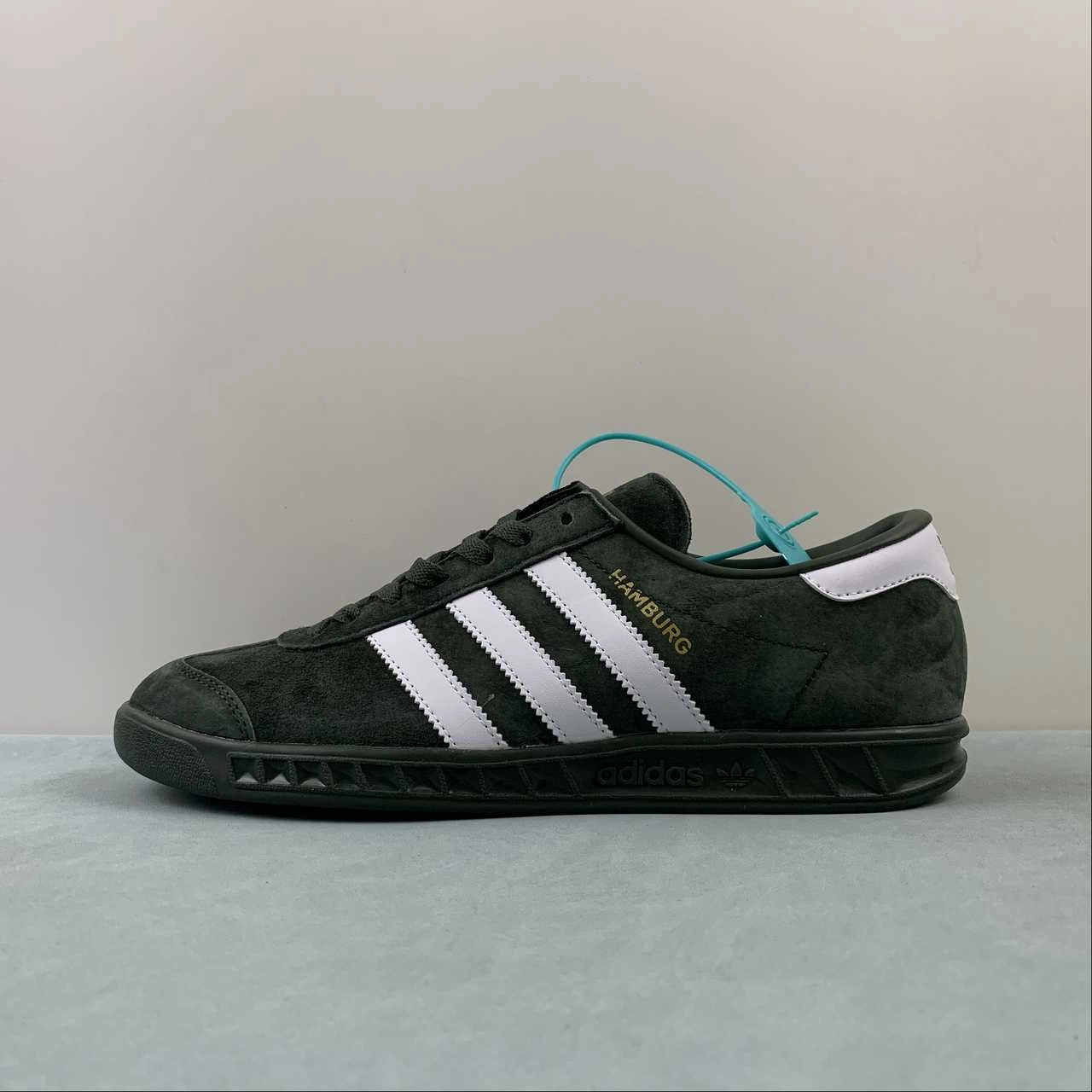Adidas Hamburg Green Oxide Off White Shadow Green GW9641 Orthopedic - friendly